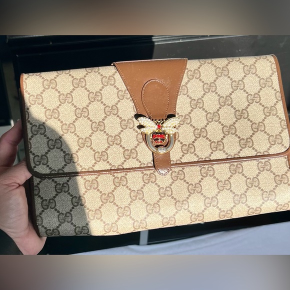 GUCCI Vintage Pouch/Crossbody/handle Purse. Authentic - Picture 7 of 12